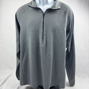 Patagonia 1/4 Zip Pullover Mens XL Gray Capilene Midweight Baselayer Polartec
